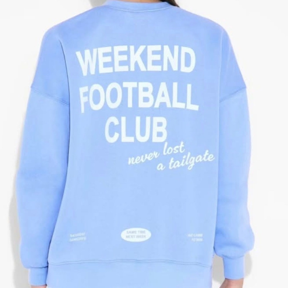 Wild fable weekend football club oversized small sweatshirt
